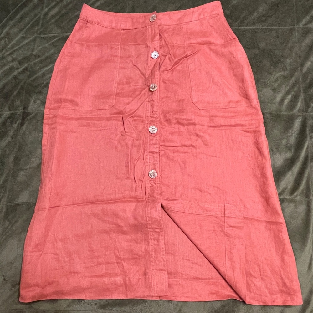 Andrew Marc Marc New York Linen Skirt Size S.